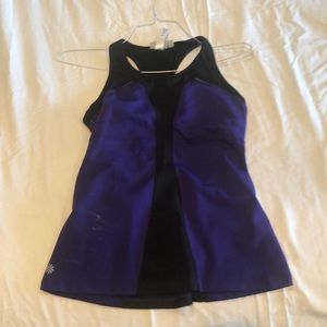 Women’s exercise purple tank top